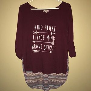 High-Low “Kind Heart” Graphic Tee